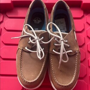 Dockers Men's Tan Leather Boat Shoes